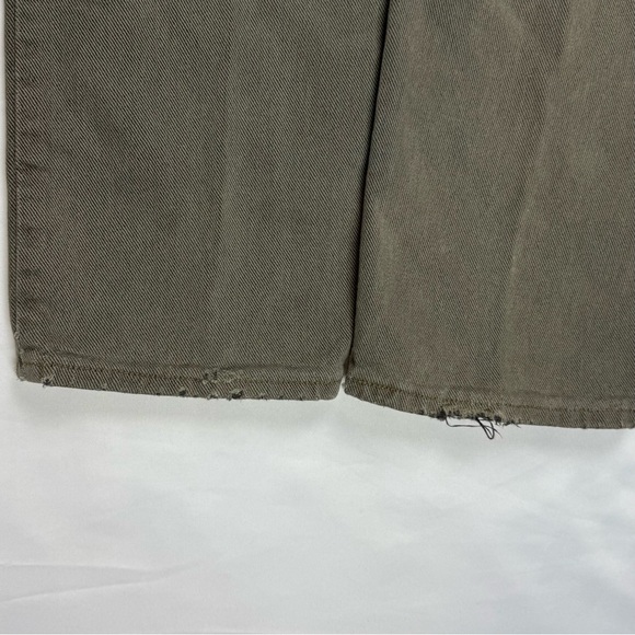 Vtg Levis SilverTab Lean Men Jeans 30 x 33 Slim Fit 90s Dark Beige Distressed B8 - Picture 8 of 11